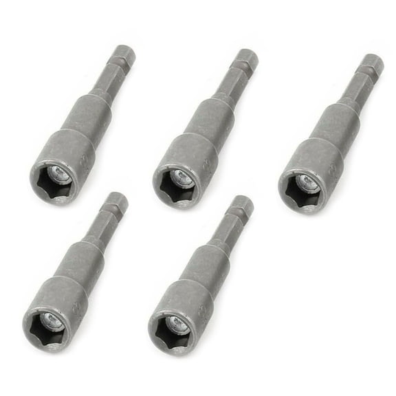 5 Pack Chrome Vanadium Steel Magnetic Tech Screw Driver Tek Bit Drill Nut Setter Roofing Cladding Accessory Parts