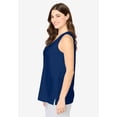 thumbnail image 3 of Dreams & Co. Plus Size Knit Sleep Tank, 3 of 6