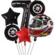 thumbnail image 3 of piezas de globos para casco de motor, ruedas, neumáticos, globos de carreras, decoración de cumpleaños para niños, coche de carreras, motocross, Hot Wheel, suministros para fiestas, 3 of 5