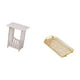 thumbnail image 5 of Mesita De Noche Con Asa Tipo Bandeja, Ideal Para Hoteles, Cafeterías, Salones Y Guardar Joyas. Perfecta Para Servir En El Comedor, Dormitorio O Fiestas., 5 of 8
