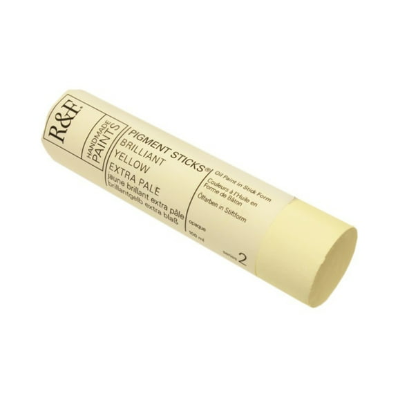 R&F Handmade Paints Pigment Stick, 100ml, Brilliant Yellow Extra Pale