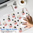 thumbnail image 4 of Long Mouse Pads for Desk,White Cow Head Pattern Desk Mats on Top Of Desks, Desk Mouse Pad Extra Large with 3mm Non-Slip Base and Stitched Edge for Gaming,Office,Work,Home 35.4"x15.7", 4 of 6