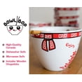 thumbnail image 3 of Bowl Bop Chinese Takeout Box Dinnerware Set | 16-Ounce Ramen Bowl, Chopsticks, 3 of 7