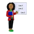thumbnail image 3 of Personalized Teacher Ornament 2024 - Teacher Appreciation Gifts, Christmas Ornaments for Teachers, Teacher Gifts for End of Year - Black Female Whiteboard - Free Customization, 3 of 9