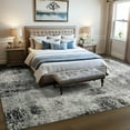 thumbnail image 2 of Arogan Modern Abstract Washable Rug for Living Room, Bedroom, Dining Room, Children's Playroom, Grey, 5' x 7', 2 of 7