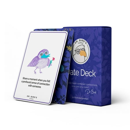 Date Night Couple Games for Couple - Date Night Conversation Starter Questions Card Game, Perfect Valentine's Day Gift, Couples Card Game with Hand-drawn Illustrations
