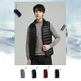thumbnail image 6 of Lightweight And Short Down Jacket For Men New Hooded Jacket Winter Fashion Stand Up Collar Jacket White Down Men's Clothing, 6 of 7