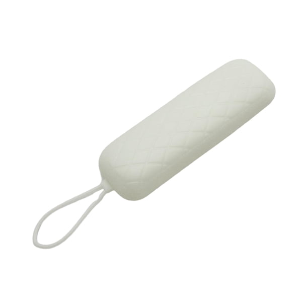 Funda protectora de silicona para mando con cordón, antideslizante para TV Blanco