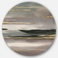 thumbnail image 1 of Designart 'Glamorous Morning Fog II' Glam Metal Circle Wall Art, 1 of 3
