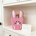 thumbnail image 6 of Linnome Easter Decor Non-Woven Bunny Candy Bucket Egg Portable Pail Storage Basket Gift Bin for Party Festival Decor, 6 of 6