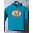 thumbnail image 3 of Frenchie Bulldog Retro Style Hoodie Toddler -Image by Shutterstock,  5 Toddler, 3 of 4