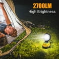 thumbnail image 2 of LED Work Light 2700LM 18V 27W LED Flood Light IP55 Waterproof Job Site Light Portable Flashlight, 2 of 9