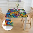 thumbnail image 2 of WYYP Giraffes Square Table Cloth 100% Polyester Fiber 52*52, 2 of 8