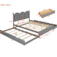 thumbnail image 5 of Wonderful Queen Size Bed With 2 Big Drawers And Twin Xl Trundle, Gray Platform Trundle Large Drawer Choices In - Rustic Bedroom Design For Assertive Living, 5 of 7