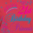 thumbnail image 3 of CafePress - 21St Birthday Princess Women's Dark T Shirt - Women's Traditional Fit Dark T-Shirt, 3 of 4