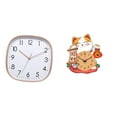 thumbnail image 1 of Reloj de pared digital silencioso sin , reloj de gato para dormitorio, sala de estar, arte de pared moderno, material PP, adecuado para regalar,, 1 of 8