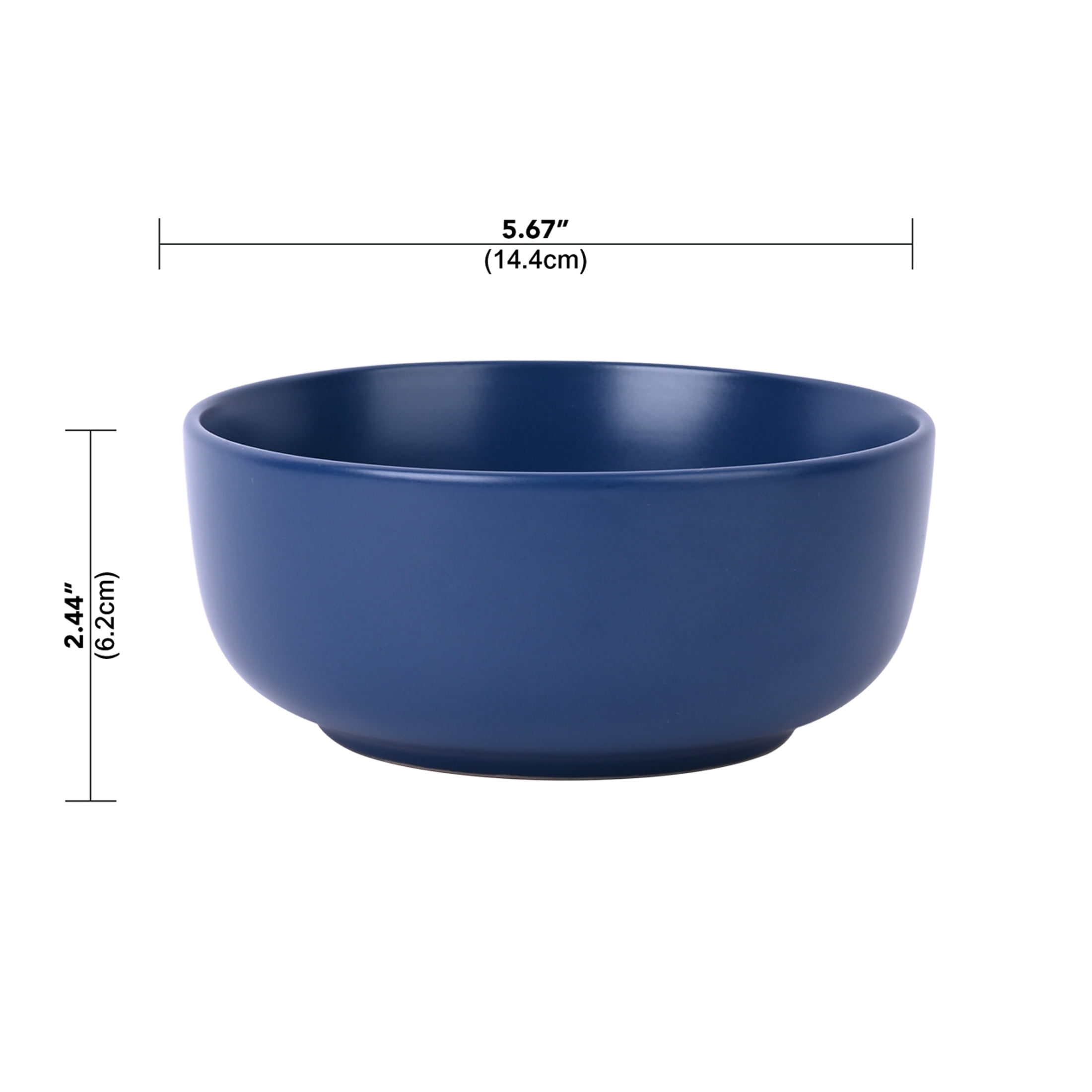 Mainstays Alessandra grès bleu mat bol à céréales rond