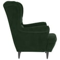thumbnail image 2 of vidaXL Armchair Dark Green Velvet, 2 of 5