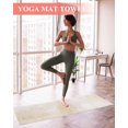 thumbnail image 2 of Beige Yoga Towel for Hot Yoga Non Slip, Retro Oil Painting Modern Abstract Art Aesthetics Yoga Mat Towel Absorbent Yoga Sweat Towels Microfiber Hot Yoga Blanket for Bikram Pilates 26"x70", 2 of 7