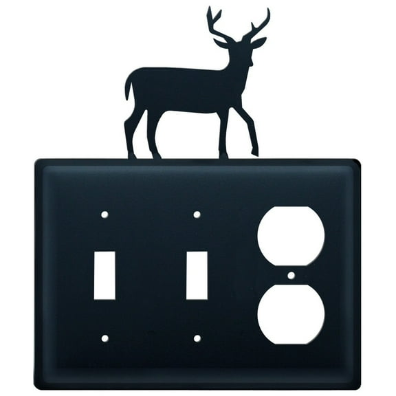 Deer - Double Switch & Single Outlet Cover