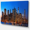 thumbnail image 2 of Night New York City Panorama - Impression sur Toile Extra Large, 2 of 4