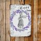 thumbnail image 3 of Letreros de metal retro vintage con diseño de conejo de Pascua y coronas de lavanda, placa de metal para Pascua de primavera, 12 x 8 pulgadas, 3 of 7