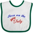 thumbnail image 3 of Inktastic Born on the 4th of July Boys or Girls Baby Bib, 3 of 4