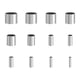 thumbnail image 1 of Juego de 12 cortadores de arcilla Macarena cortadores redondos acero inoxidable, 1 of 8