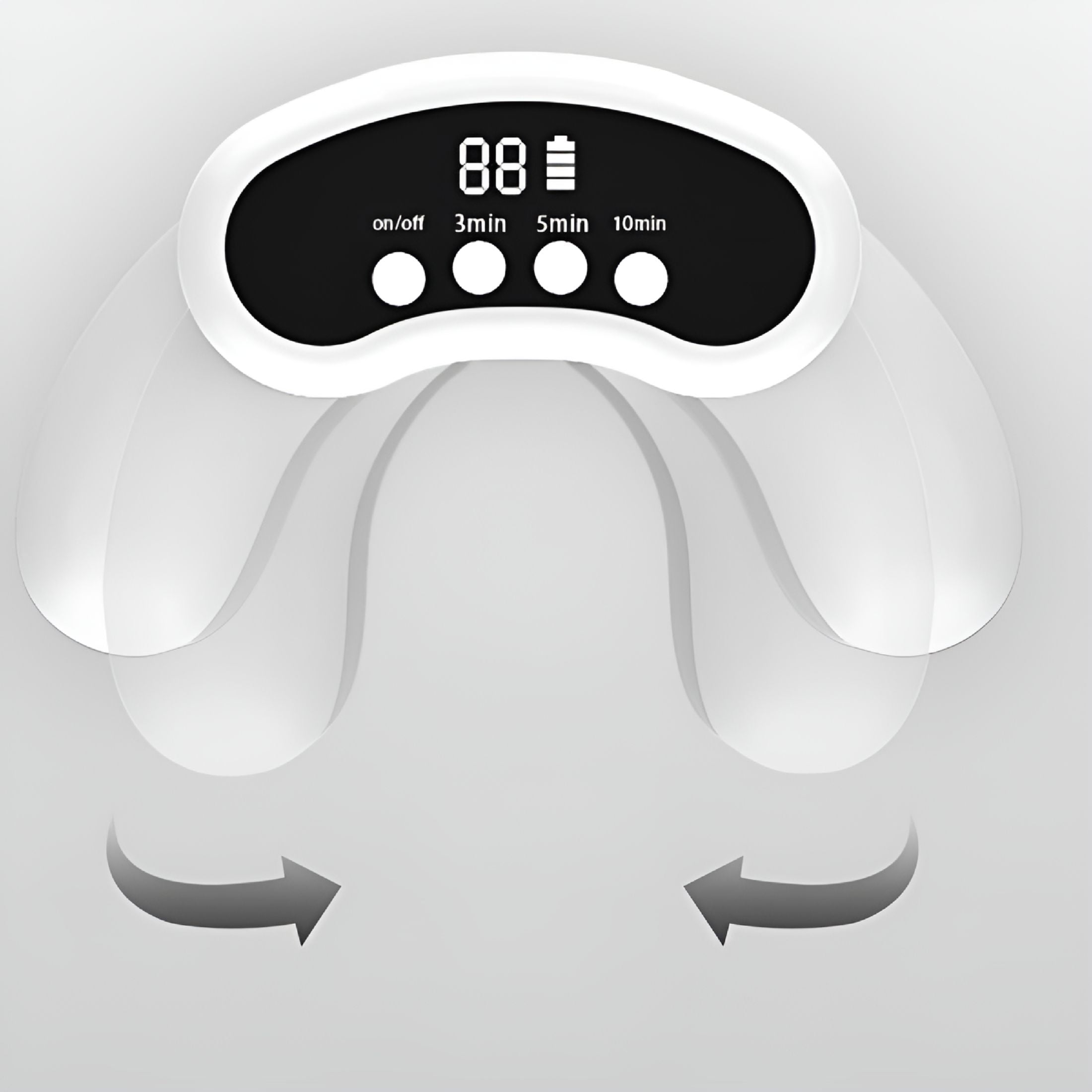 XIRQI Nail Fungus Laser Treatment Device for Multiple Toenail, Home Use 905nm Infrared Light + 470nm Blue Light UV Nail Lamp Professional Nail Dryer