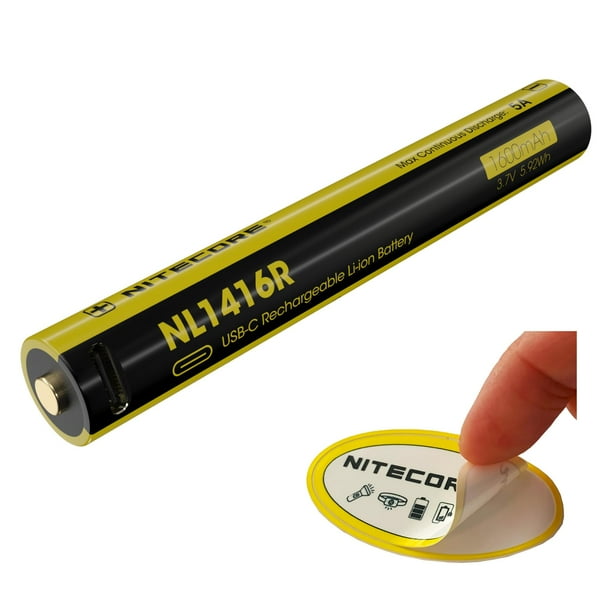 Batería recargable Nitecore NL1416R 1600mAh USB-C 5A MT2A Pro