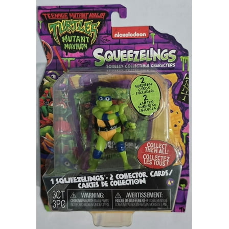 Teenage Mutant Ninja Turtles Mutant Mayhem Squeezelings Leonardo Set