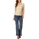 thumbnail image 2 of BLUSA DE LUNARES PARA MUJER INSPIRE CHIC CON CUELLO PETER PAN Y MANGA ABULLONADA TAMAÑO 2XL BEIGE, 2 of 7