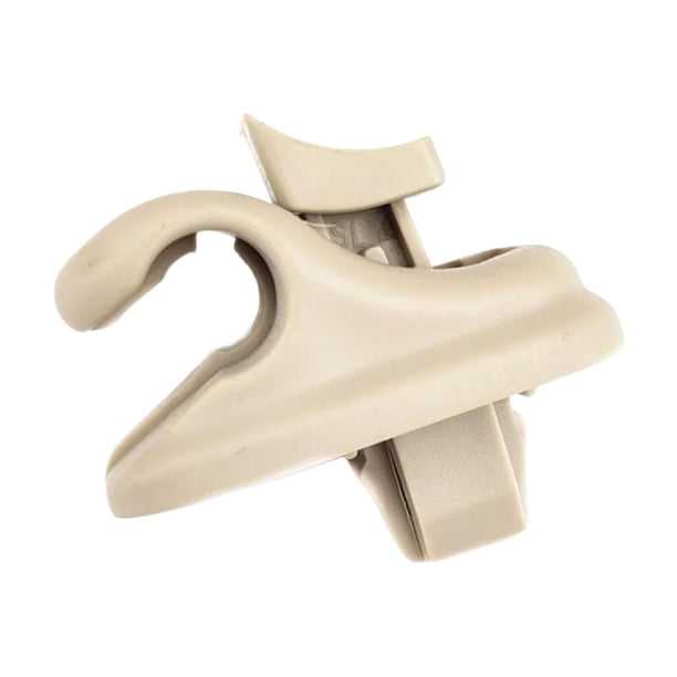 Soporte de clip para visera solar de automóvil, soporte universal de fácil instalación. beige
