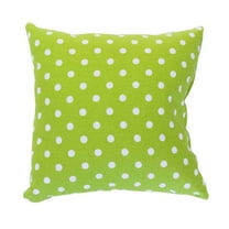 Majestic Home Goods Decorative Lime Small Polka Dot Large Pillow