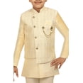 thumbnail image 6 of Ahhaaaa Kids Ethnic Sherwani Waistcoat Kurta and Pyjama Set for Boys, 6 of 6