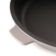 thumbnail image 4 of BergHOFF Neo 3pc Cast Iron Fry Pan & Grill Pan Set with Slotted Steak Press, Oyster, 4 of 7