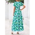 thumbnail image 2 of Vestido PRETTYGARDEN Verano 2025 Boho Floral Verde S, 2 of 4