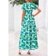 thumbnail image 2 of Vestido PRETTYGARDEN Verano 2025 Boho Floral Verde S, 2 of 4