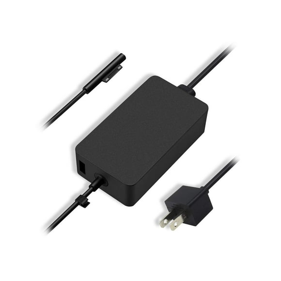 15V 4A Surface 65W Charger for Surface Book Power Supply Laptop 2 Surface Pro 6 5 4 3 Go Surface Book 2 Microsoft 1706 Surface 65W Power Ac Adapter Cord with 5V USB Port and US Extension Cord