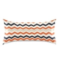 thumbnail image 3 of Haosy Satin Pillowcase for Hair and Skin Standard Cooling Silk Pillow Case with Envelope Closure Zigzag Geometric 20"x30", 3 of 9