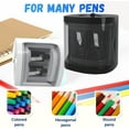 thumbnail image 4 of Electric Pencil Sharpener, Electric Pencil Sharpener for Colored Pencils, Dual Hole Pencil Sharpeners, Automatic Pencil Sharpeners, Battery Pencil Sharpeners (White-2PCS), 4 of 6