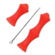 thumbnail image 2 of 1 Juego Protectores Dedos para Tiro Con Recurvo Protectores Dedos Protectores Dedos Silicona Protectores Y Flecha (rojo), 2 of 8