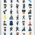 thumbnail image 4 of 35pcs-50pcs Cartoon Stickers Police Stickers Funny Kids Stickers Stationery Stickers for Laptops Suitcase Guitar, 4 of 9
