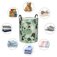 thumbnail image 6 of XMXT Collapsible Laundry Basket, Green Watercolor Stones Waterproof Laundry Hampers Storage Baskets Dirty Clothes Hamper, 62L, 6 of 8