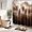 A-brown01, variant on 4 PCS Dark Green Misty Mountain Shower Curtain Set 72Wx72H Nautre Tree Summer Rainforest Natural Complete Bathroom Set Non-Slip Bath Rug Toilet Lid Cover U Shape Mat with 12 Hooks