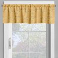 thumbnail image 4 of Ambesonne Garden Art Valance & Curtain, Outline Drawing Branches, 55"x30", Mustard Orange, 4 of 7
