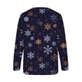 thumbnail image 5 of Chandail en Molleton de Noël pour Femmes 2023 Mode Imprimé Manches Confortable Respirant Col Rond en Solde, 5 of 5