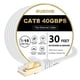 thumbnail image 1 of Cable Ethernet BUSOHE Cat 8, 30 pies, 40 Gbps, 2000 Mhz, RJ45, blanco, 1 of 7