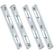 bedCLAW Extended Wood Bed Frame Rail Connecting Fittings with Square Corners, 127 mm Long, Set of 4