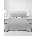 thumbnail image 3 of Gray Striped Twin Size Down Alternative Comforter, Lightweight Comforter Quilt Bedding Set with Pillow Shams Modern Minimalist Vertical Stripes Lines All Seasons Bed Comforter Duvet Insert 68"x86", 3 of 7